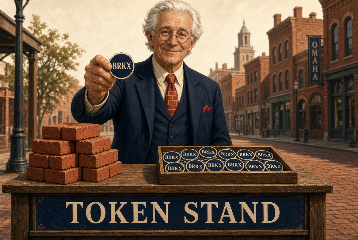 Character at the Token Stand handing out a BRKX token